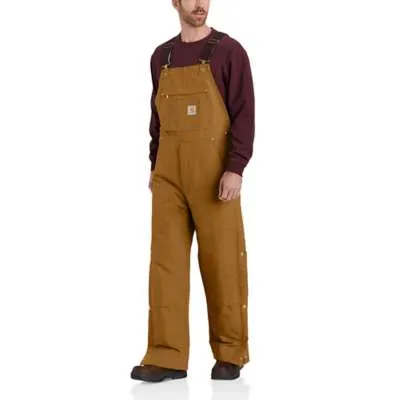 104393 LOOSE FIT FIRM DUCK INSULATED BIB OVERALL