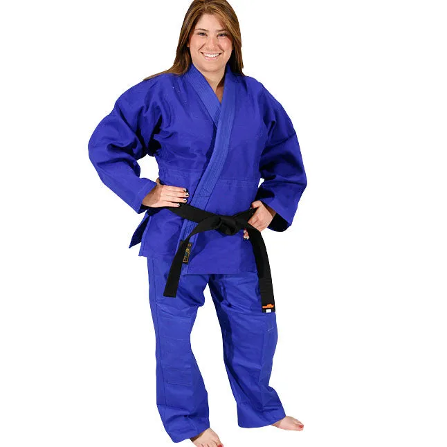 14 oz Hayashi Single Weave Judo Uniform - Blue