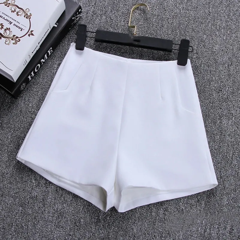 2024 New Summer Shorts For Women Female Shorts Skirts High Waist Casual Suit Shorts Black White Women Short Pants Ladies Shorts