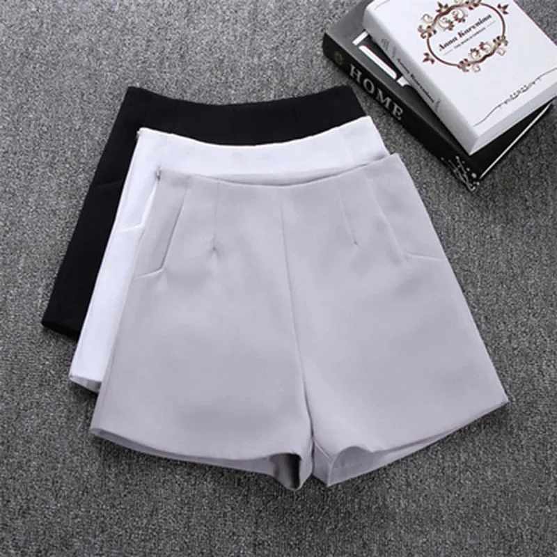 2024 New Summer Shorts For Women Female Shorts Skirts High Waist Casual Suit Shorts Black White Women Short Pants Ladies Shorts