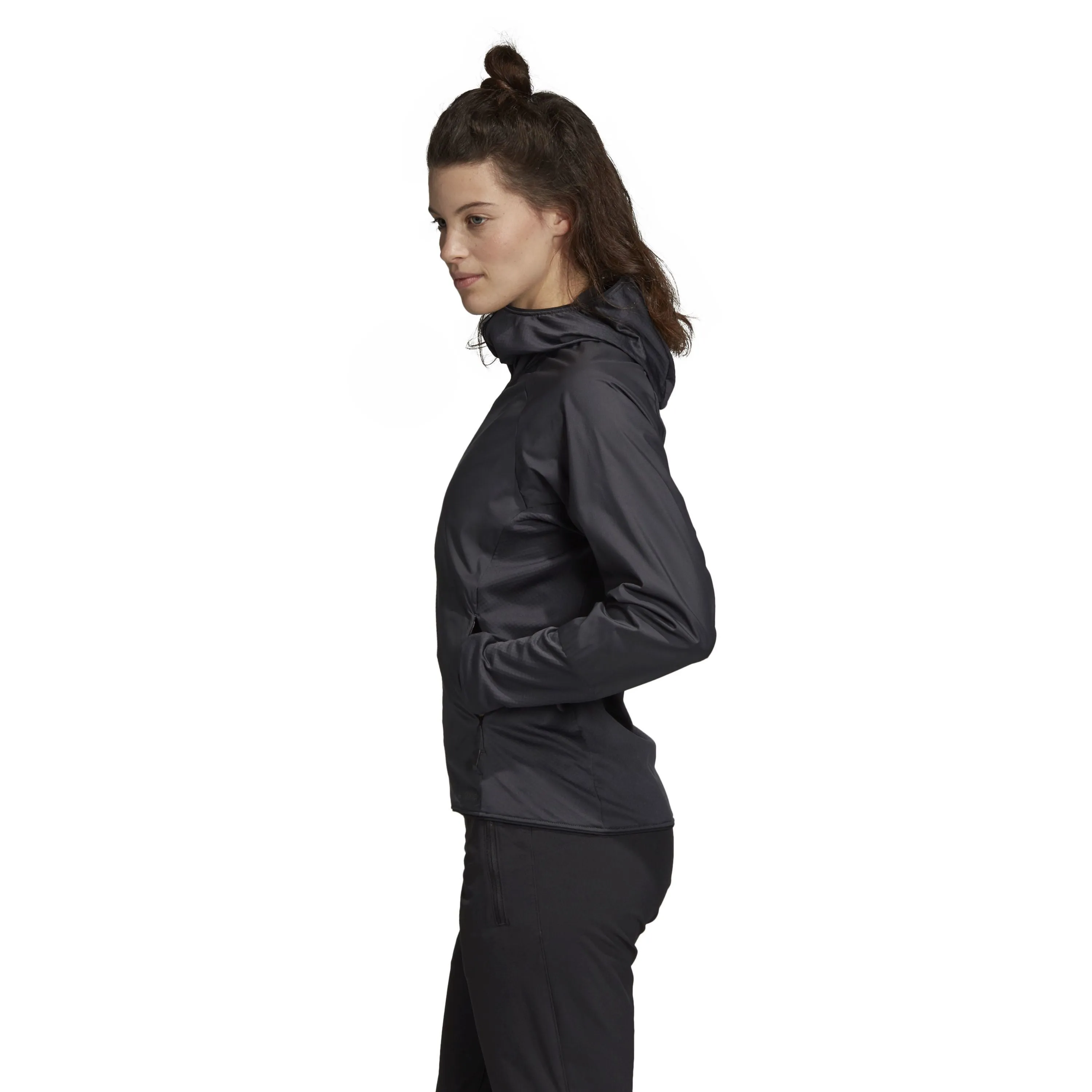 adidas Women's Skyclimb Fleece Jacket Carbon L