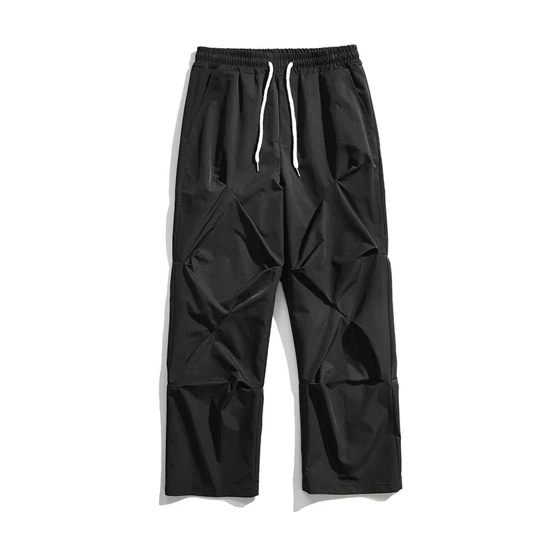 Aidase  Sweatpants man New Casual  Pants Men's Fashion Loose Straight Wide Leg Pants Men Japanese Streetwear Hip-hop Pants Mens Trousers