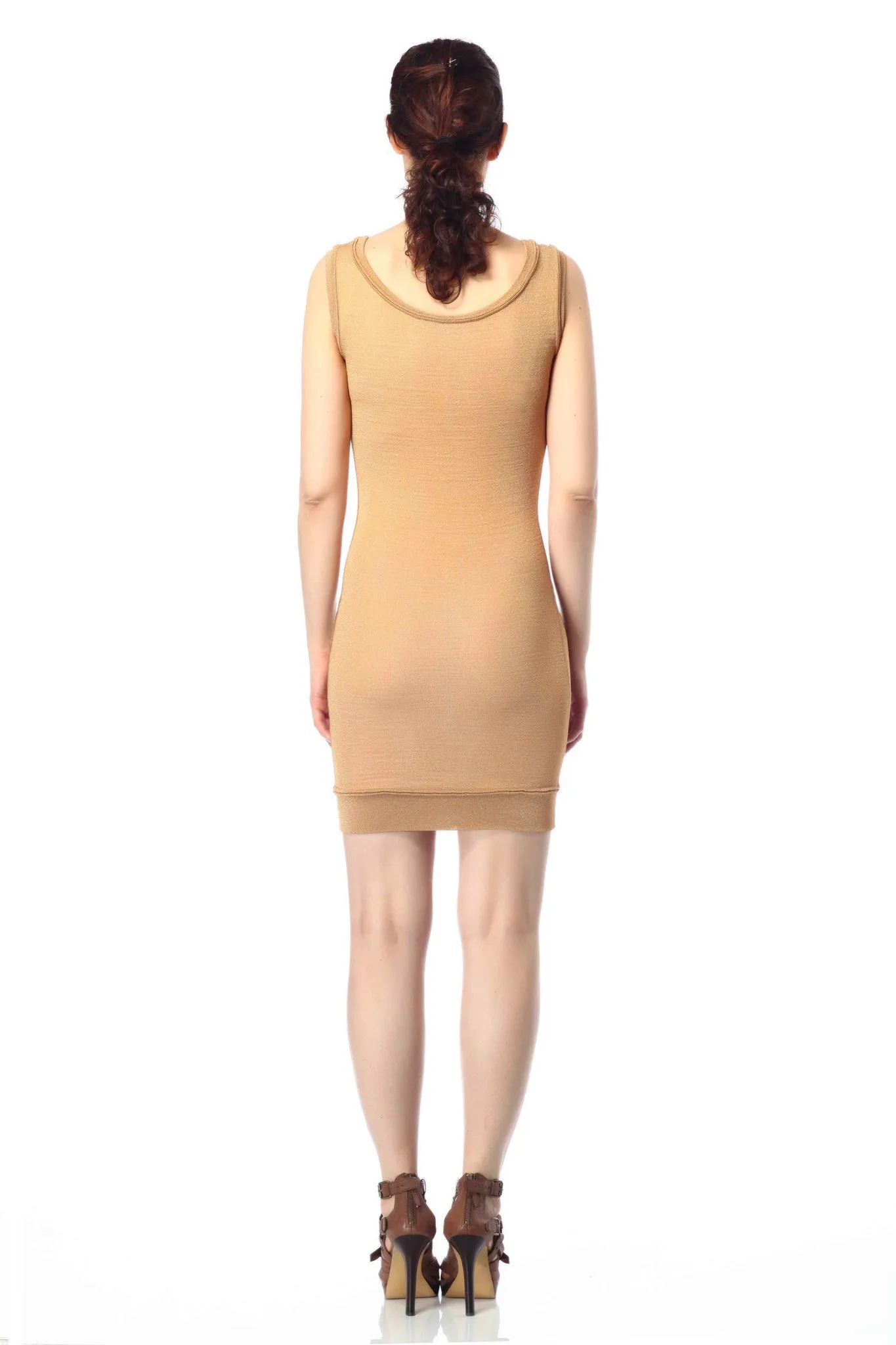 Alda Reversible Sleeveless Sheath Dress