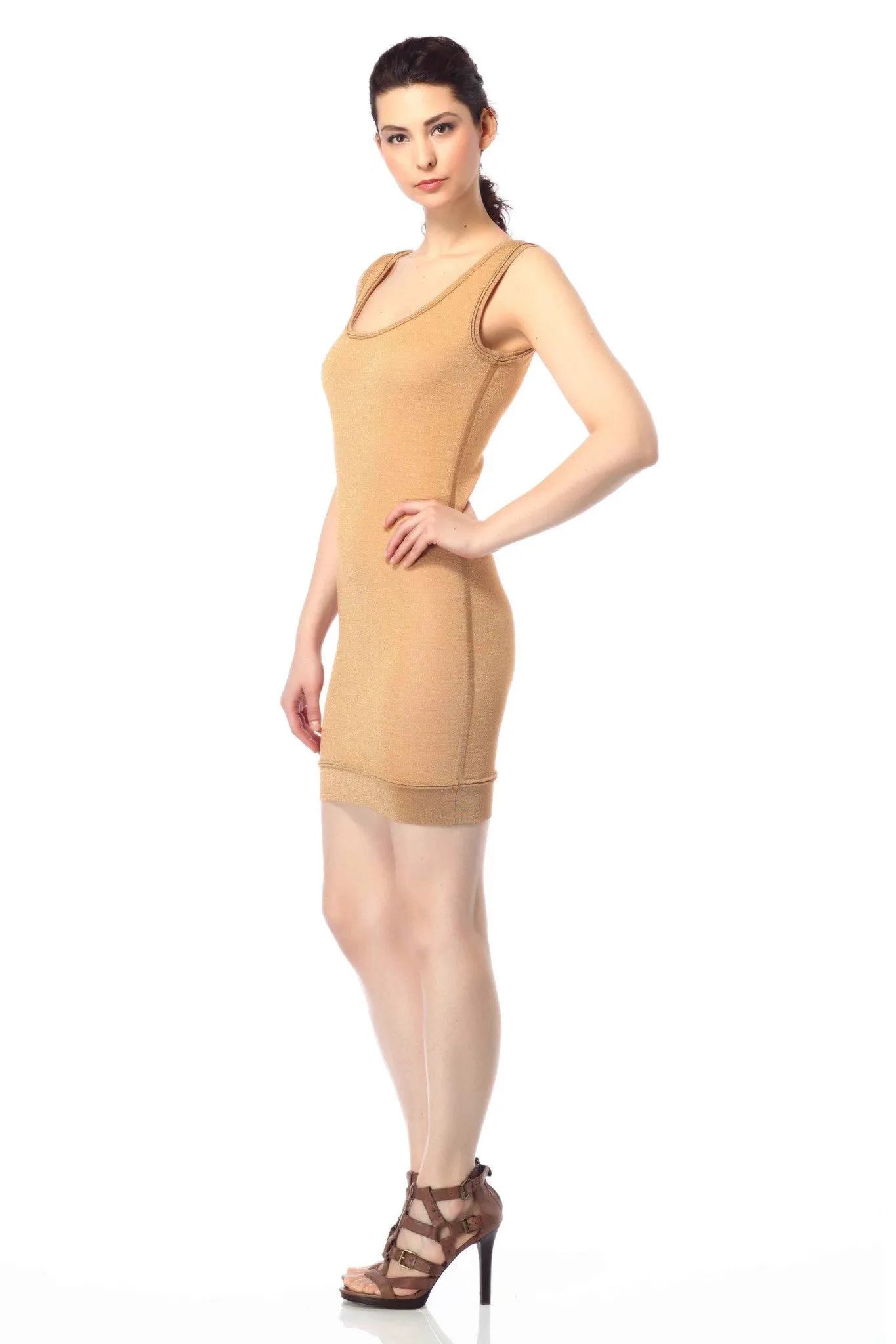 Alda Reversible Sleeveless Sheath Dress