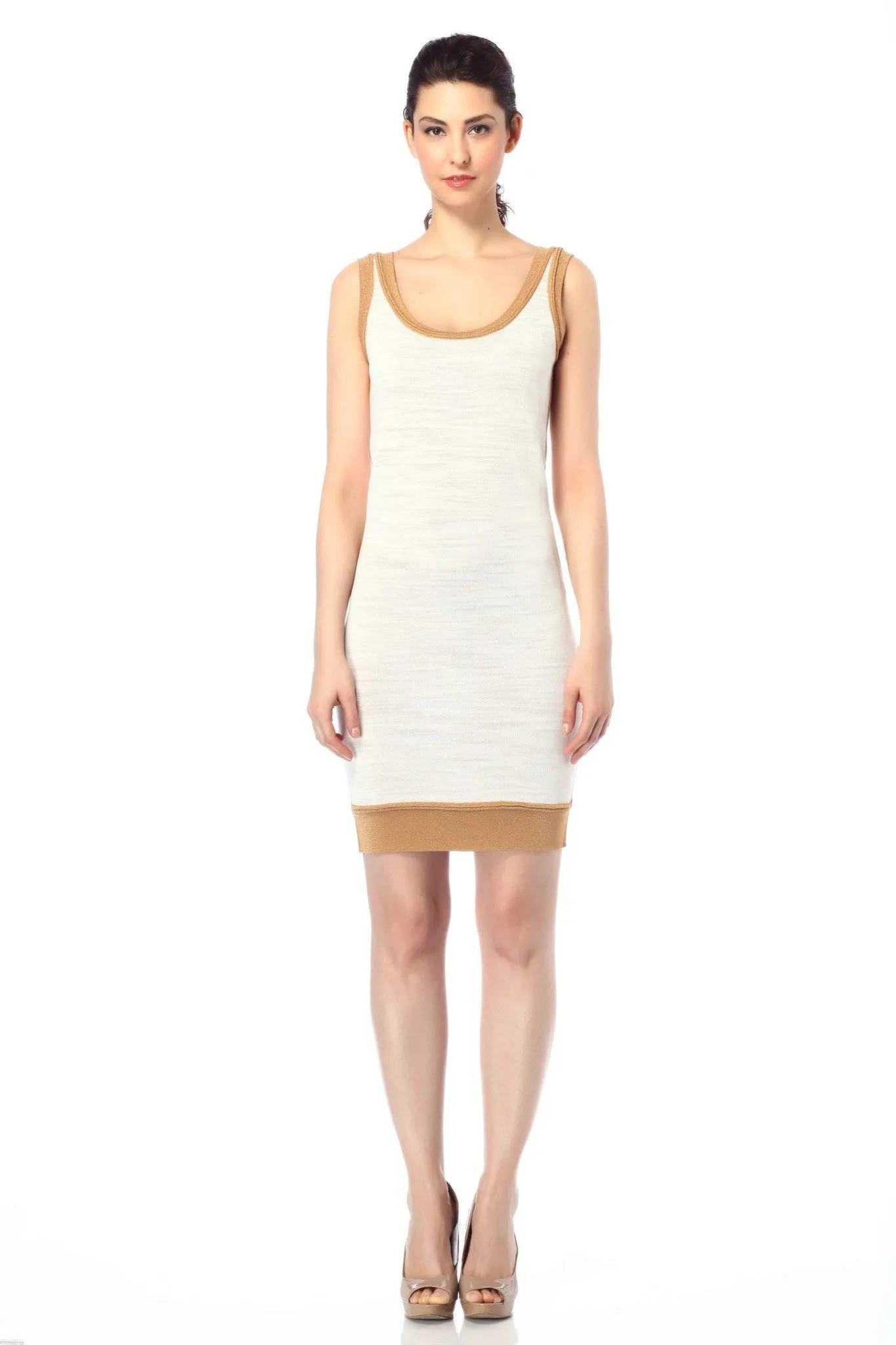 Alda Reversible Sleeveless Sheath Dress