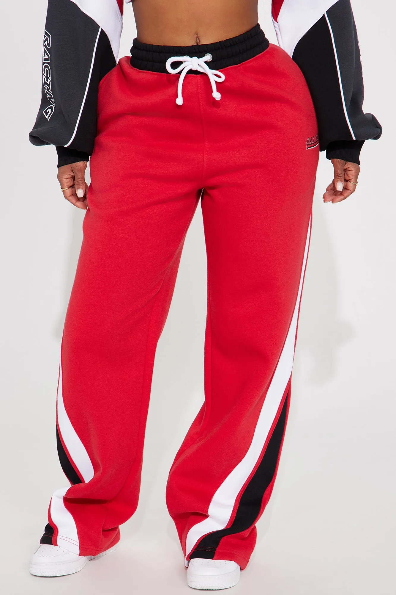 Always Winning Wide Leg Pant - Red/combo