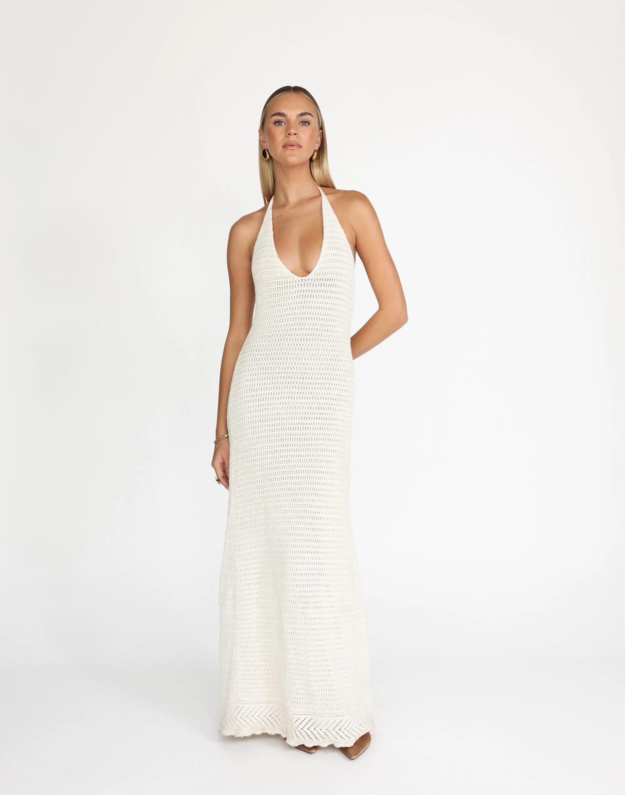 Amani Maxi Dress (Off White)