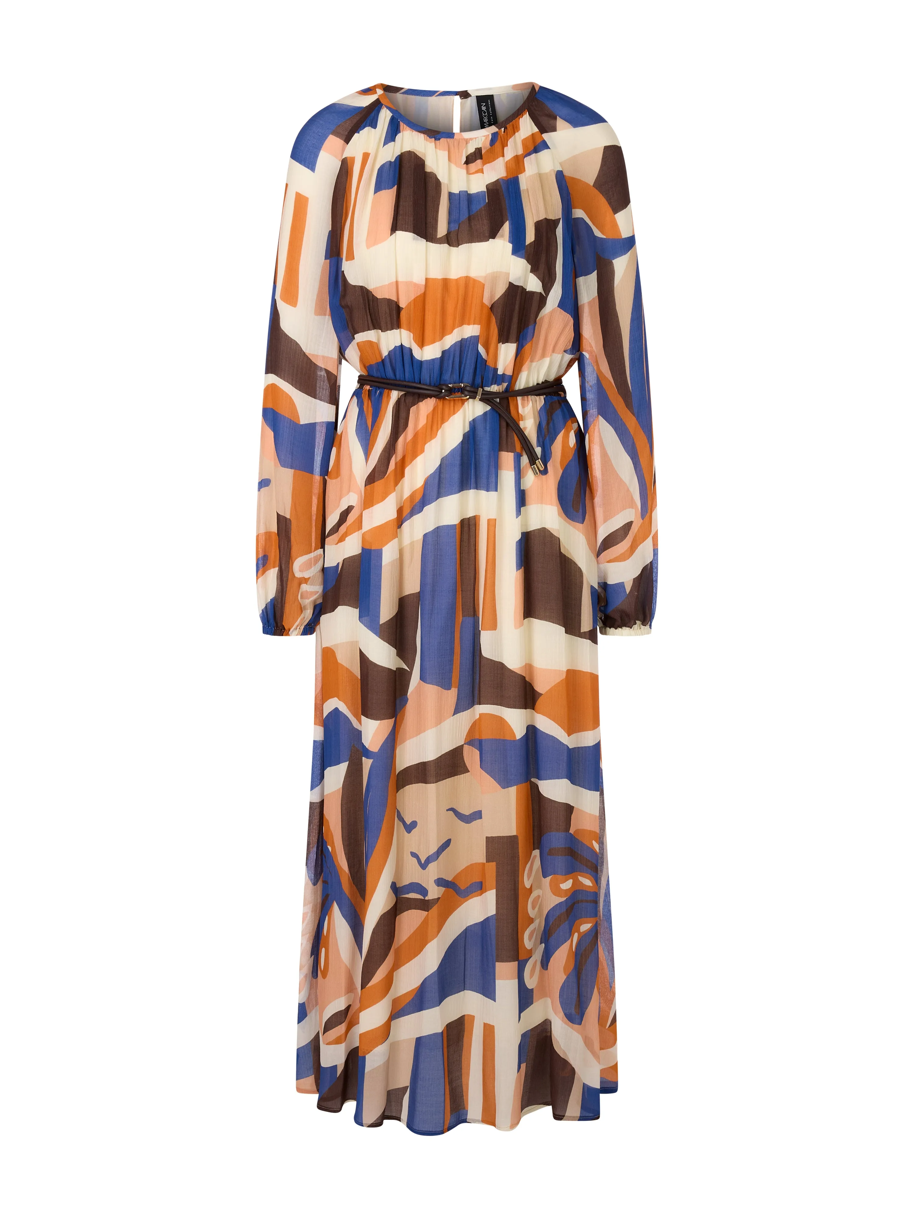 Artist Soul Print Silk Blend Maxi Dress <span>YC21.16W11<span>