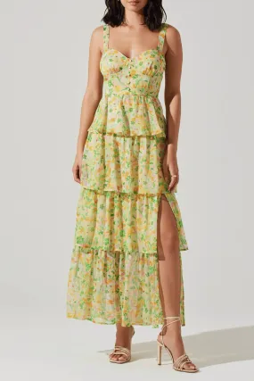 ASTR THE LABEL - MIDSUMMER FLORAL TIERED MAXI DRESS