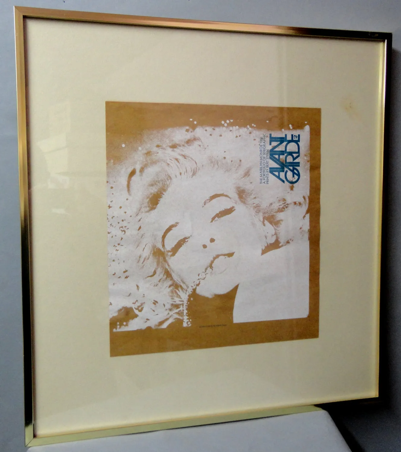 AVANT GARDE #2 Marilyn Monroe Trip Pop Art 1968 Bert Stern Framed Printers PROOF of Magazine Cover