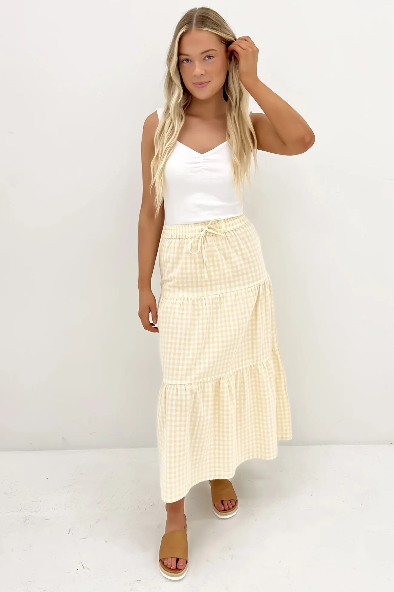 Bailey Maxi Skirt Lemon