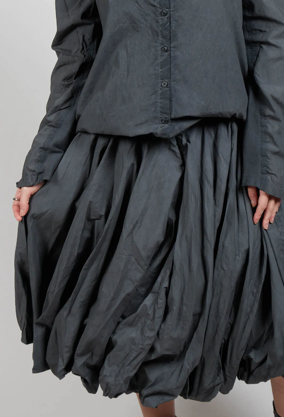 Balloon Skirt in Coal Cloud