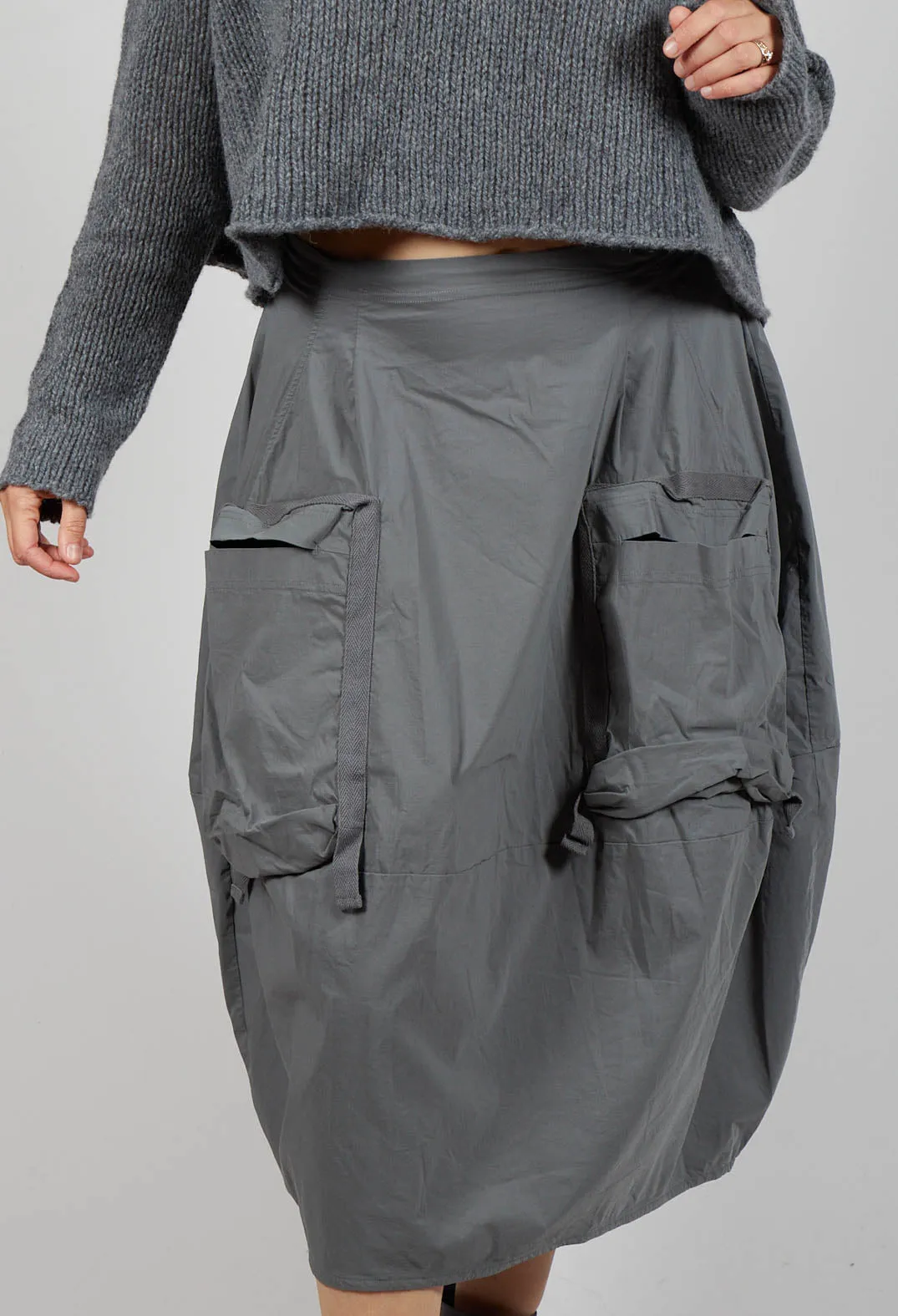 Balloon Utility Skirt in Rock