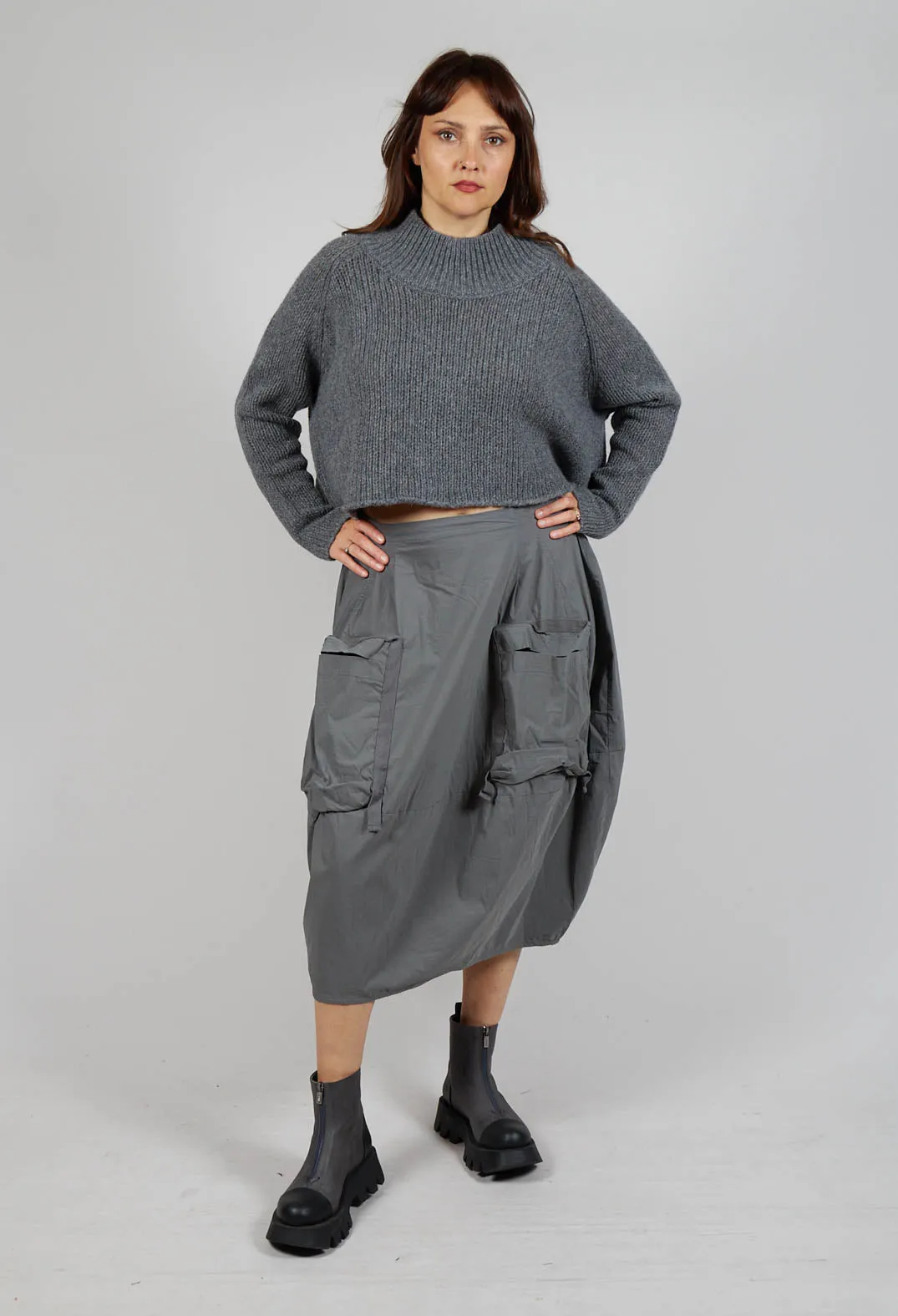 Balloon Utility Skirt in Rock