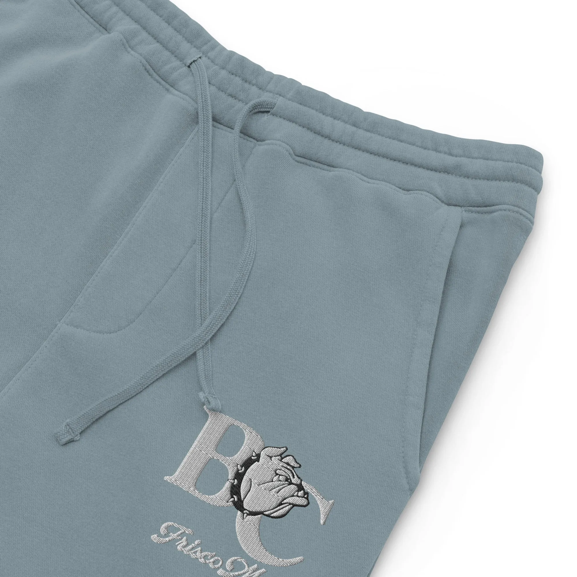 Barton Embroidered Pigment-Dyed Sweatpants