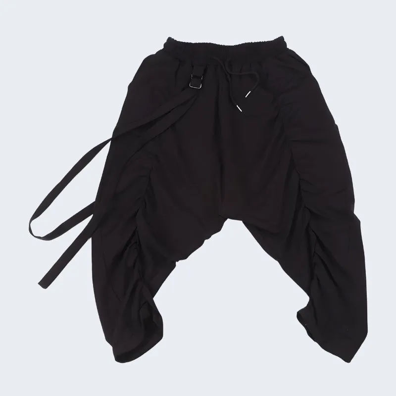 Black Low Crotch Sweatpants