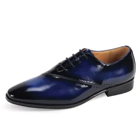 Blue Antonio Cerrelli Men's Lace-Up Dress Shoes Style No-7028