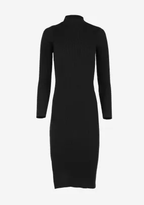 Bodycon Mock Neck Midi Dress