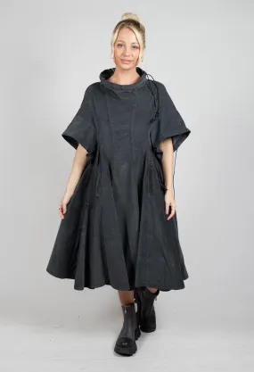 Boned Dress in Coal Cloud