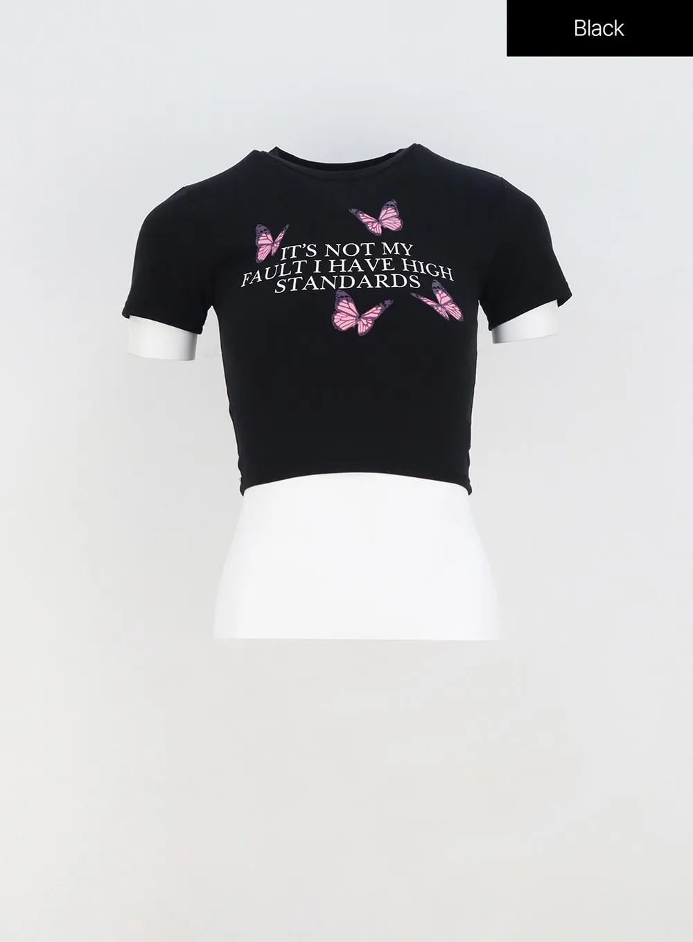 Butterfly Cropped Tee OY318