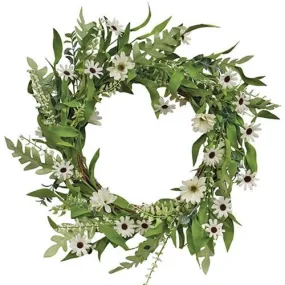 *Cape Daisy Astilbe & Herb Twig Wreath