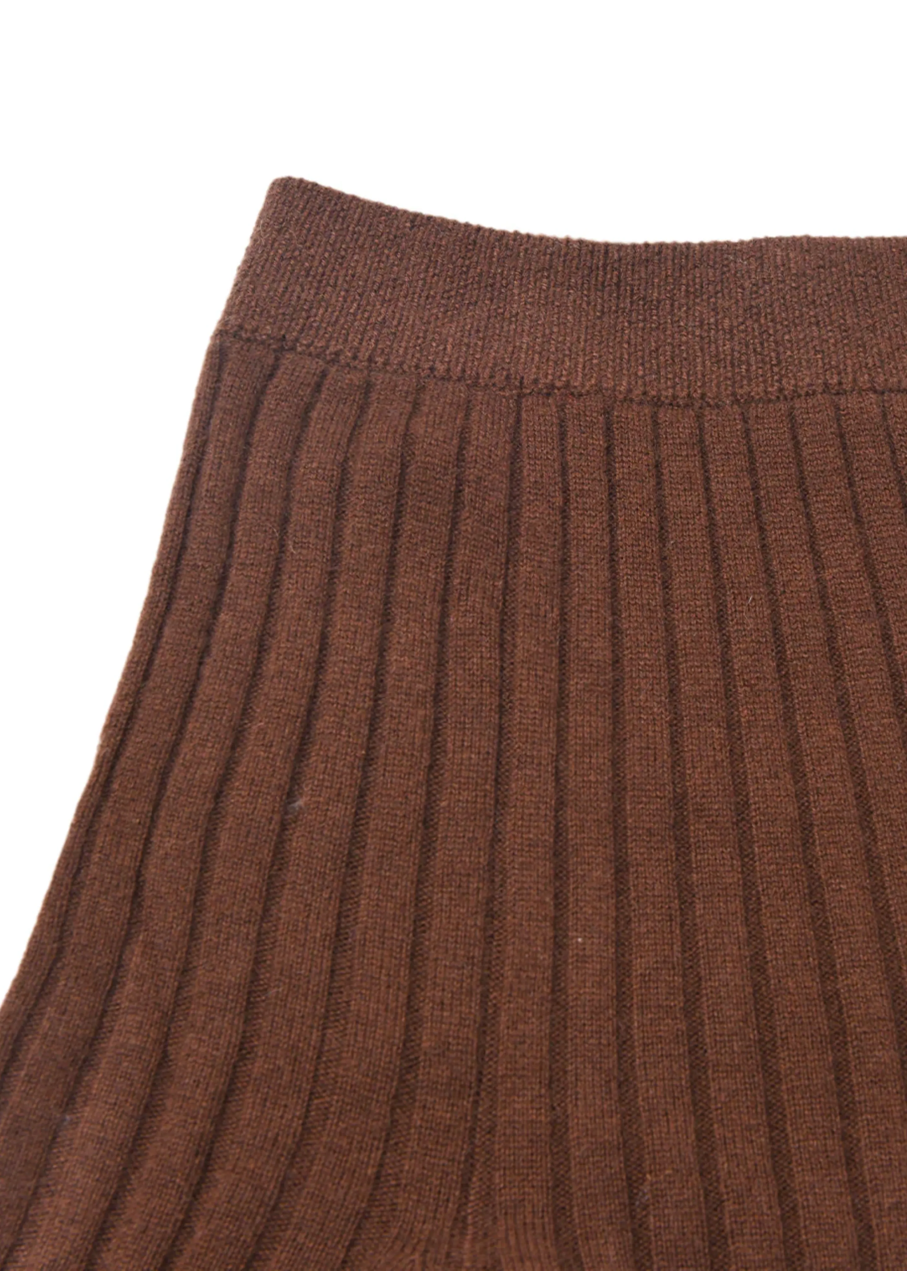 Cashmere flared fib skirt