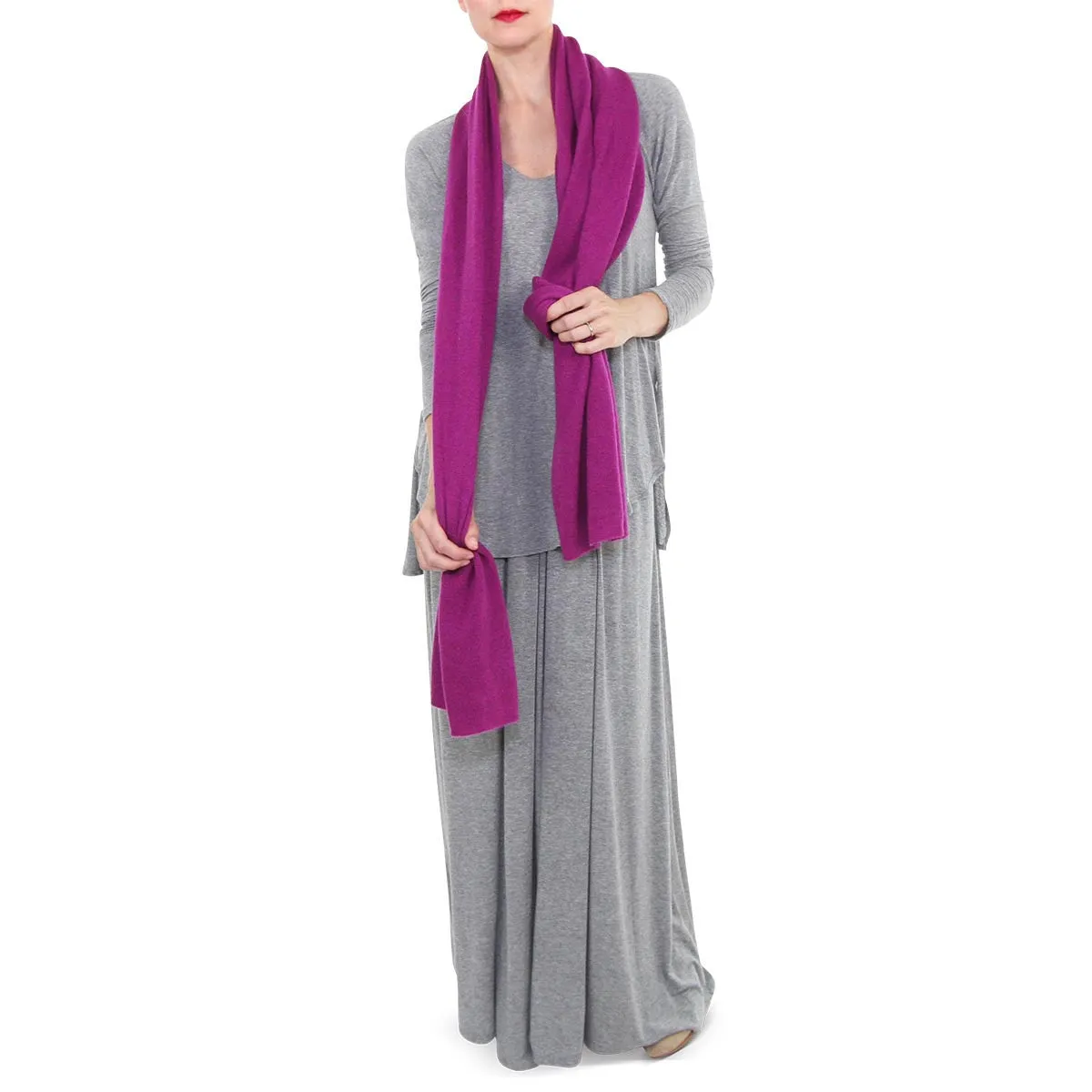 Cashmere Scarf - Plum