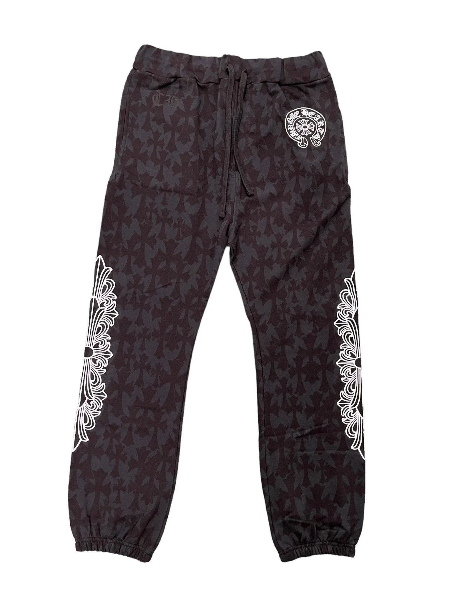 Chrome Hearts Cemetery Cross Sweatpants Black