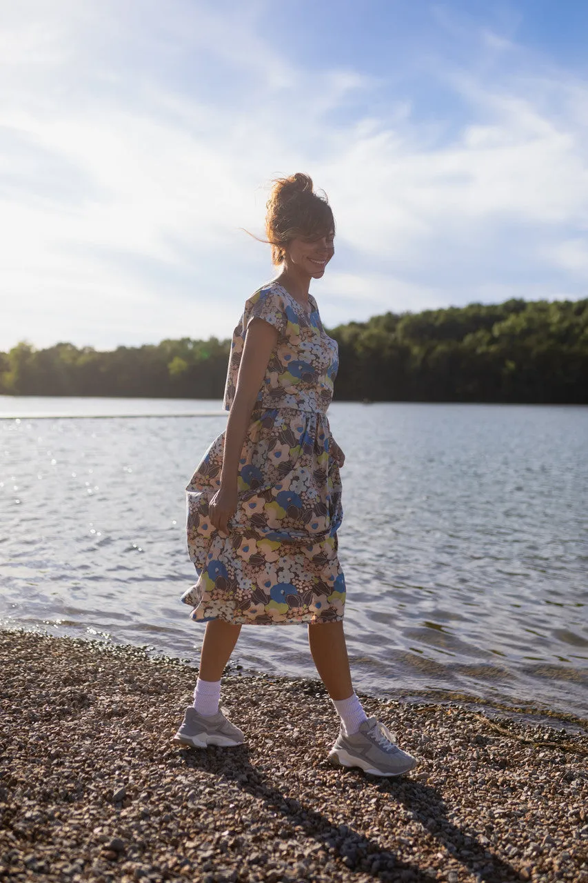 Claudia Skirt Set in Garden Print