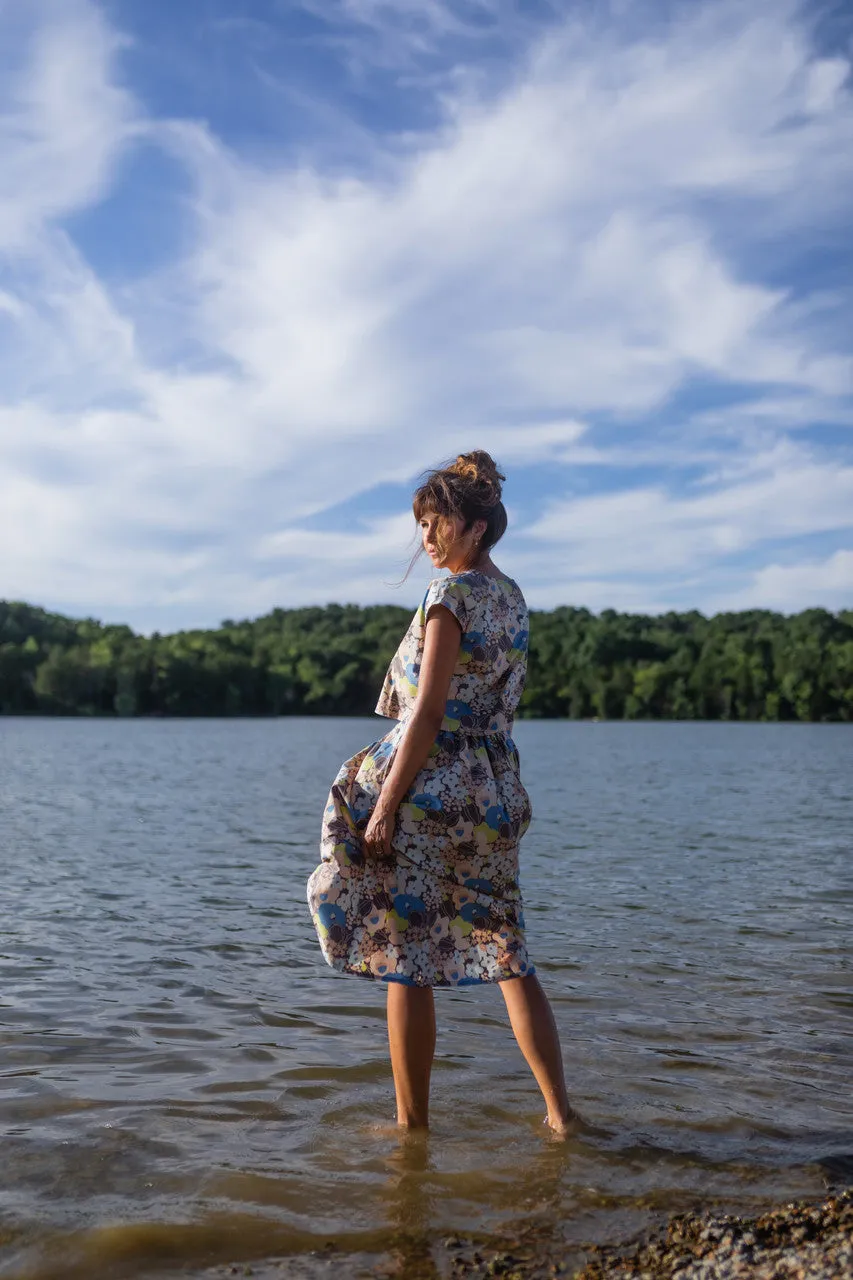 Claudia Skirt Set in Garden Print