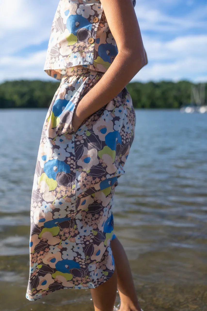 Claudia Skirt Set in Garden Print