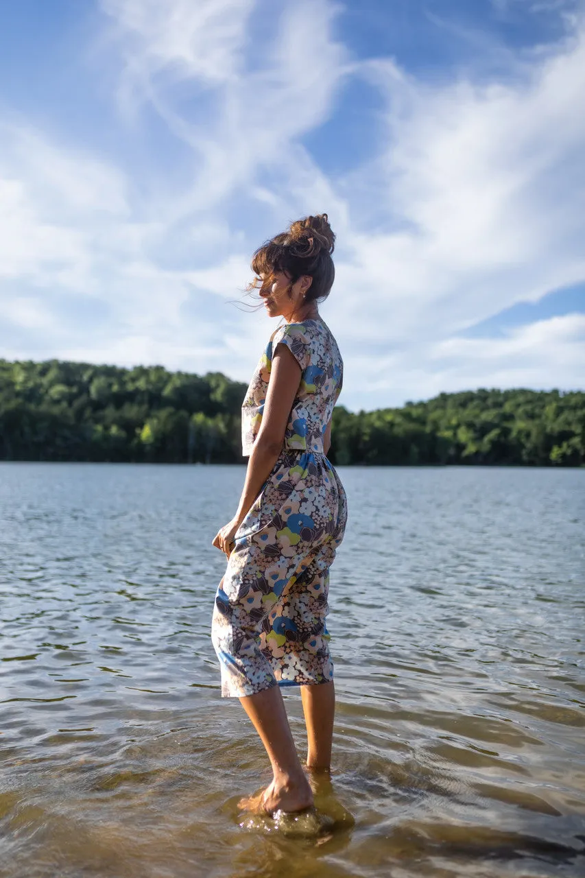 Claudia Skirt Set in Garden Print