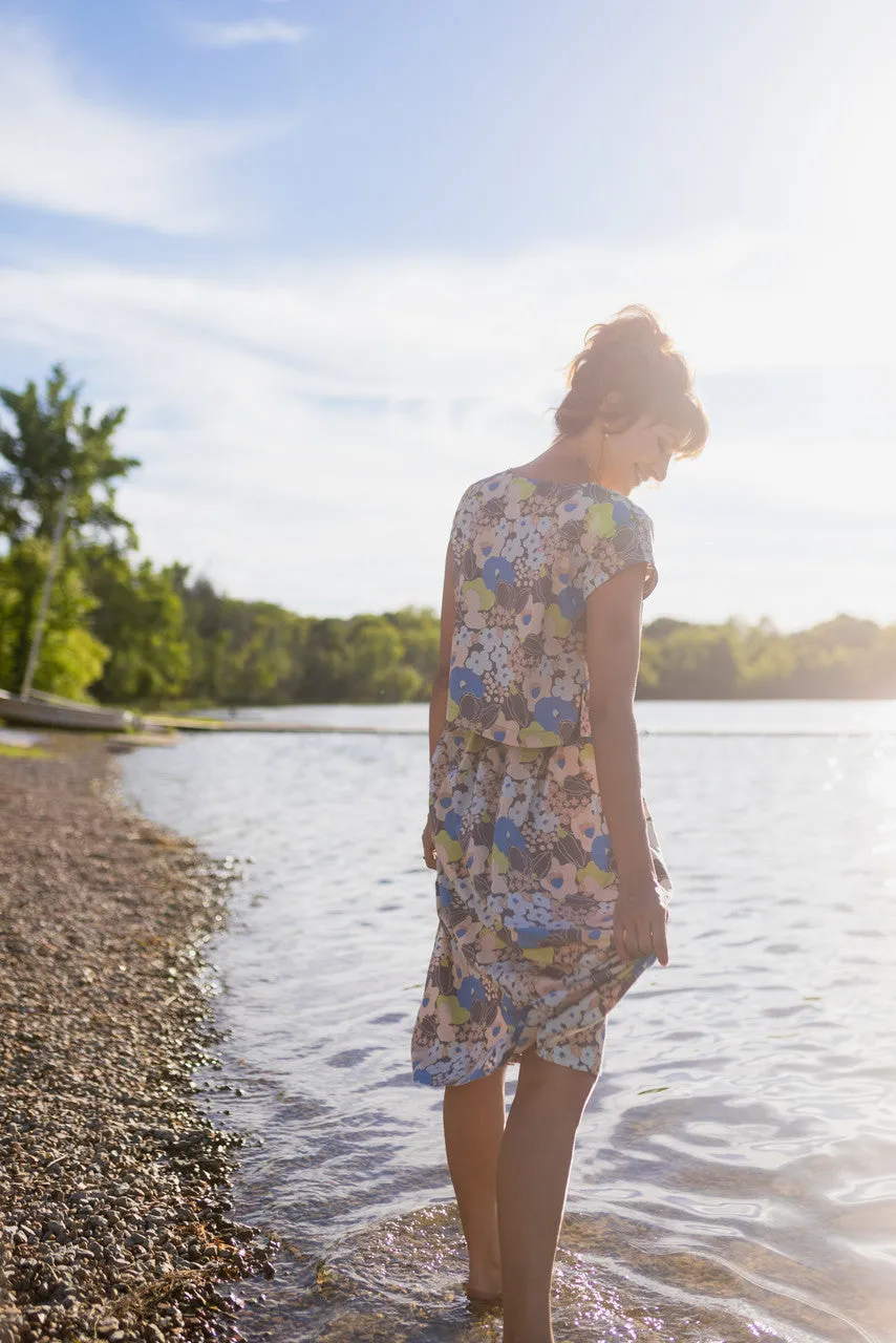 Claudia Skirt Set in Garden Print