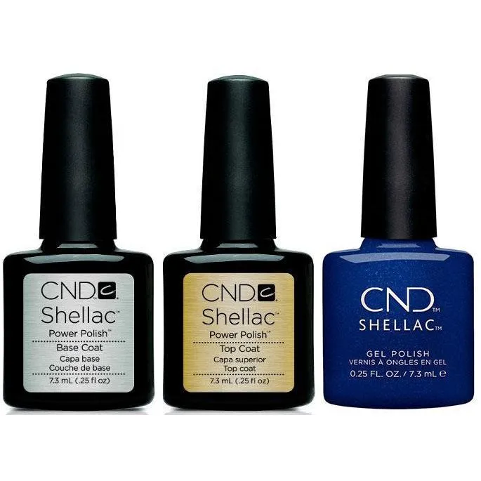 CND - Shellac Combo - Base, Top & Sassy Sapphire