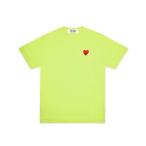 COMME DES GARÇON HEART PATCH T-SHIRT GREEN