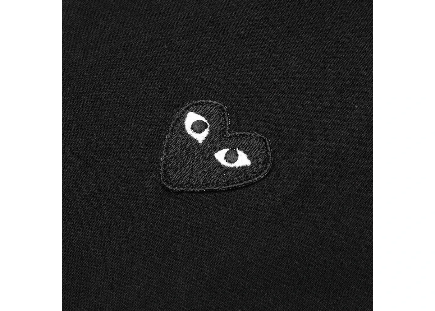 COMME DES GARÇONS PLAY BLACK EMBLEM LONG SLEEVE BLACK