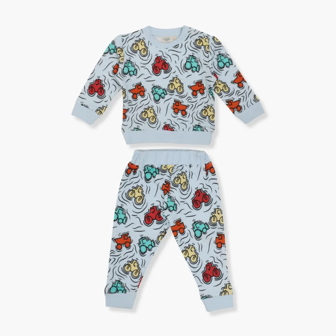 Cozy Nest - Quilted Full sleeve top and pants for kids