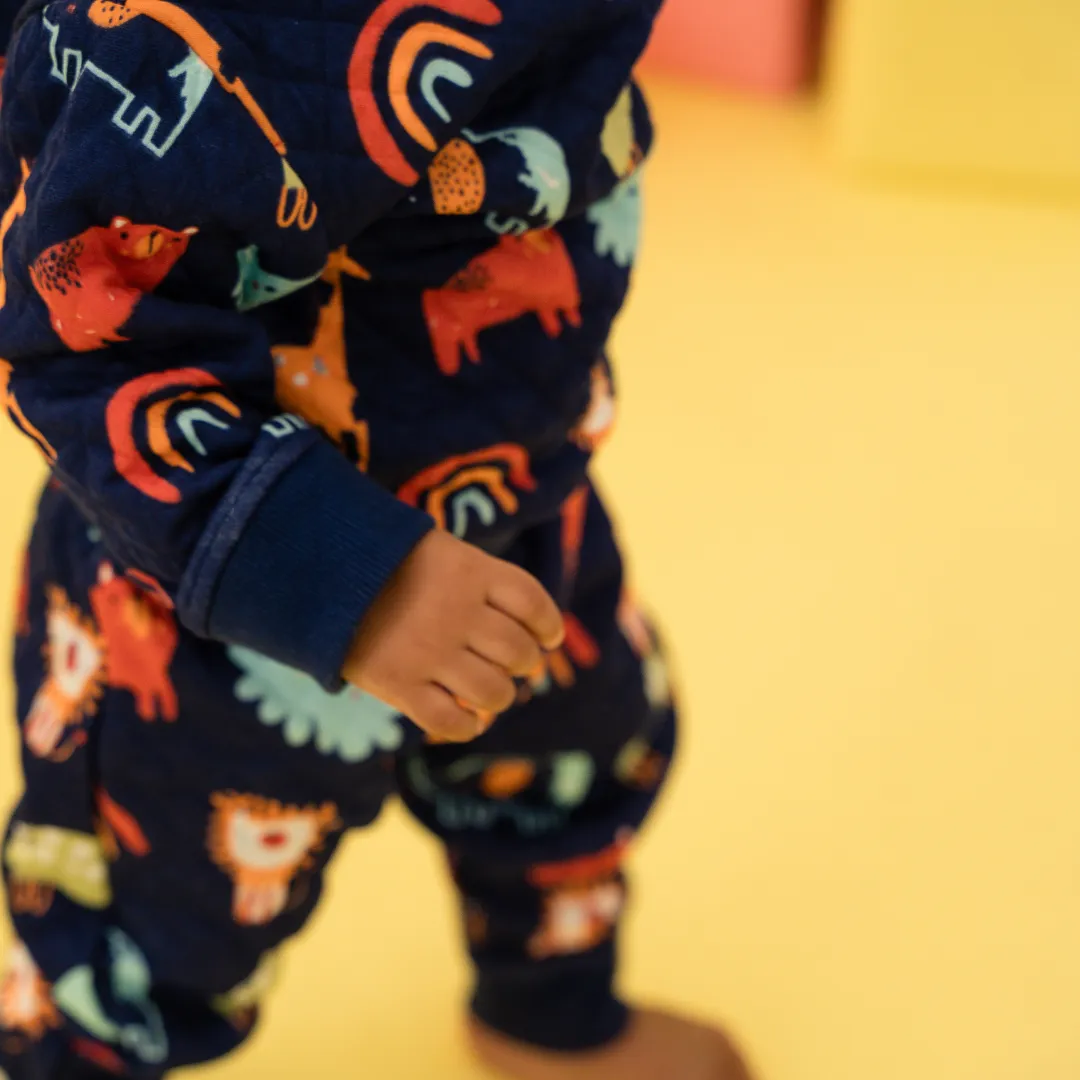 Cozy Nest - Quilted Full sleeve top and pants for kids