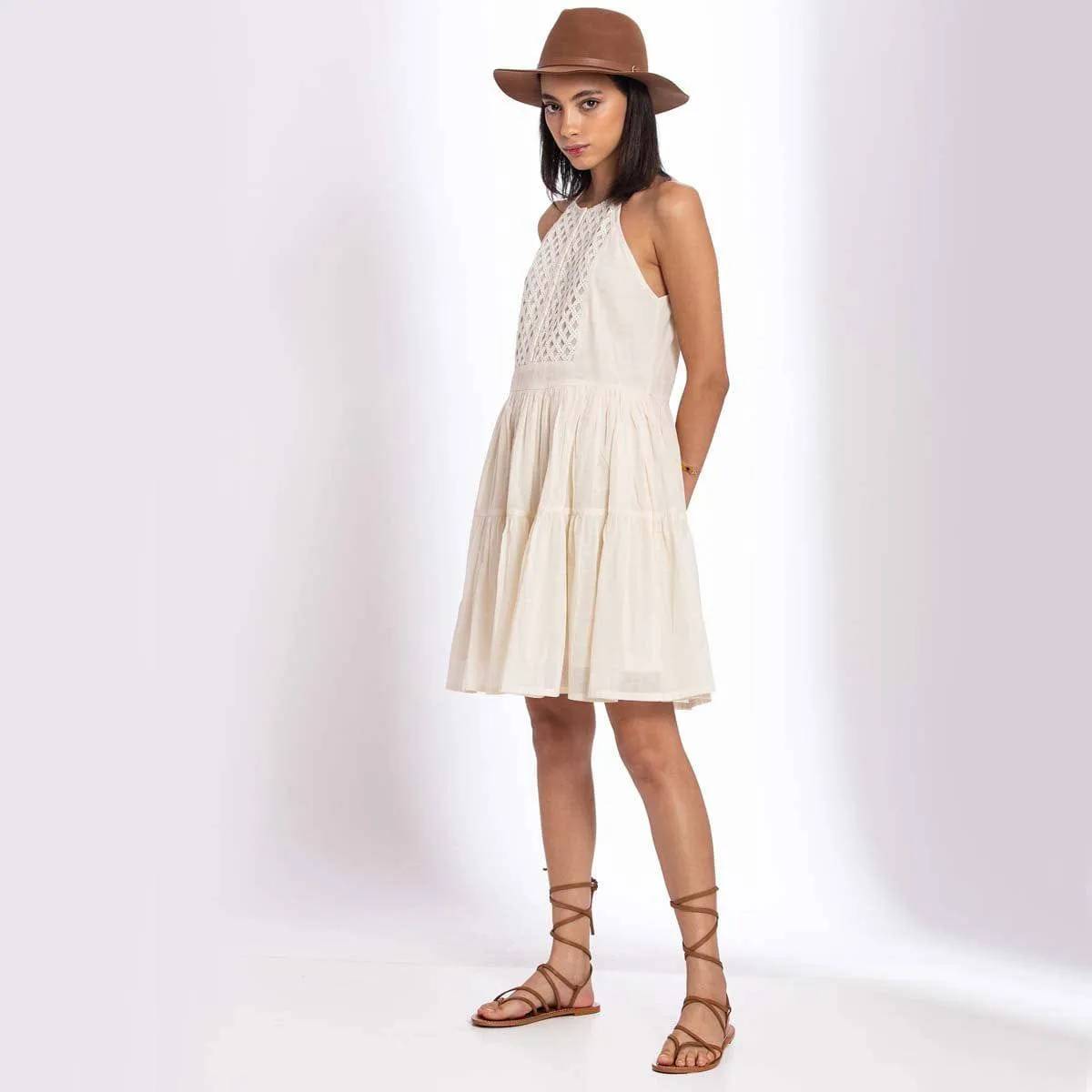 Cute Halter Organic Cotton Dress