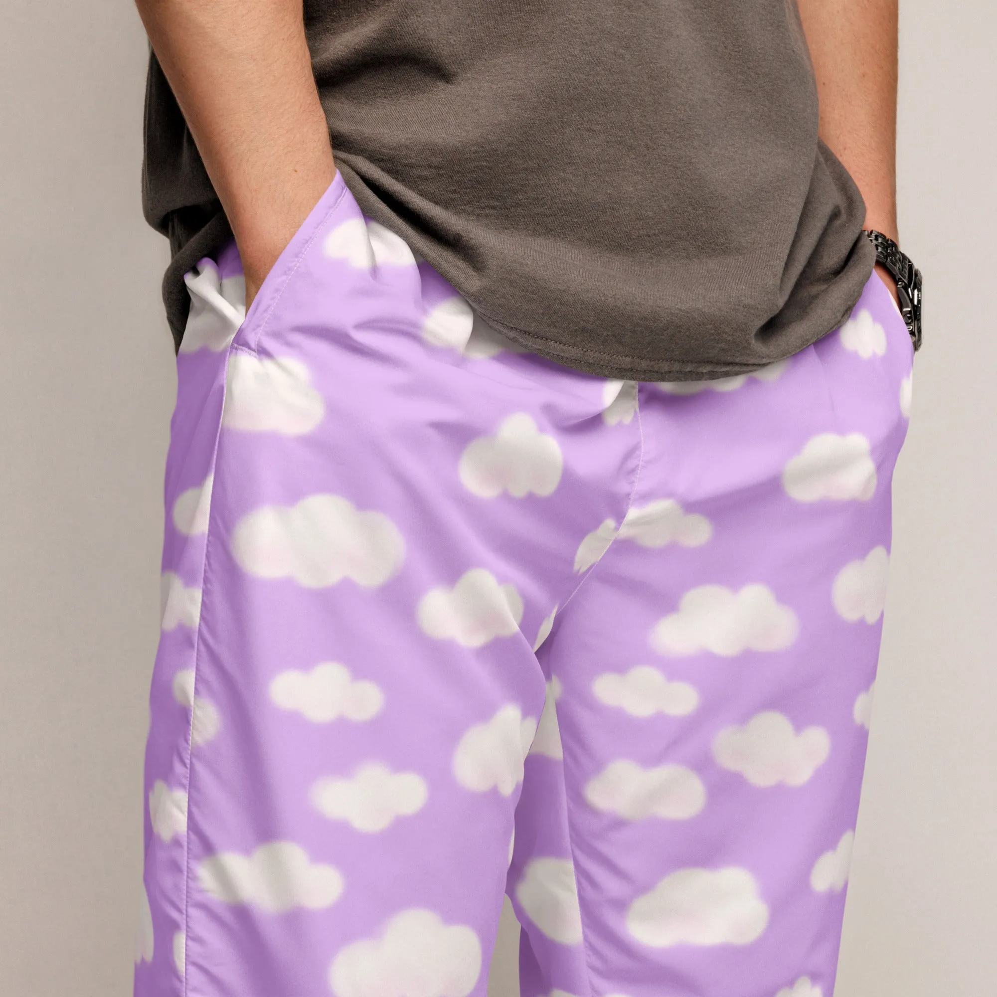 Dreamy Clouds Unisex Track Pants (Lilac)