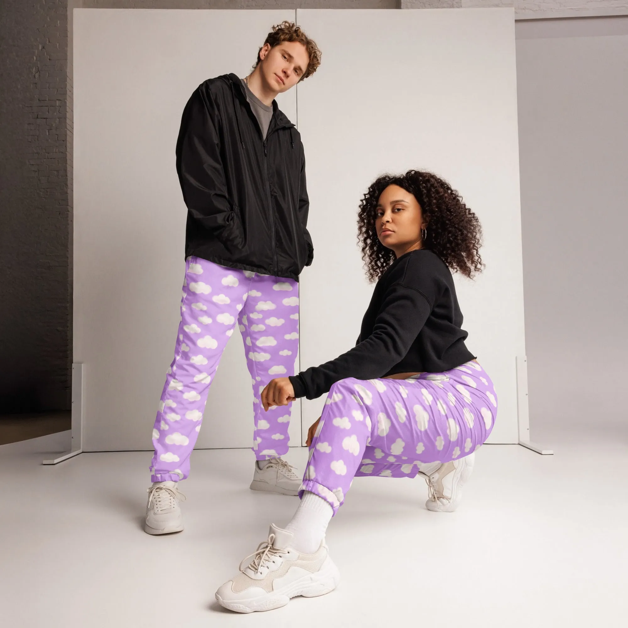 Dreamy Clouds Unisex Track Pants (Lilac)