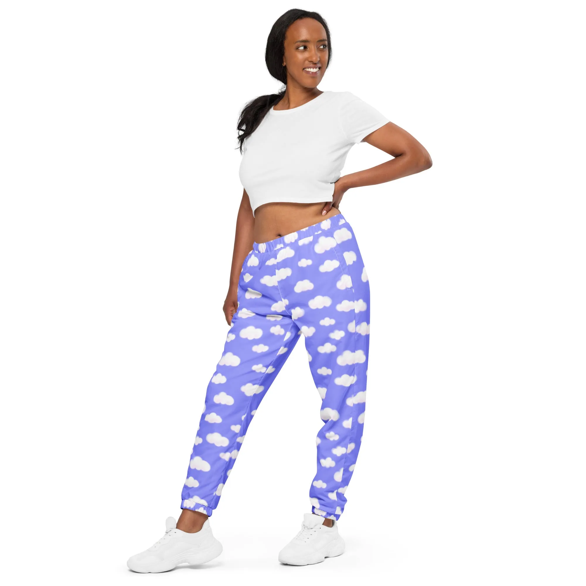 Dreamy Clouds Unisex Track Pants (Periwinkle)