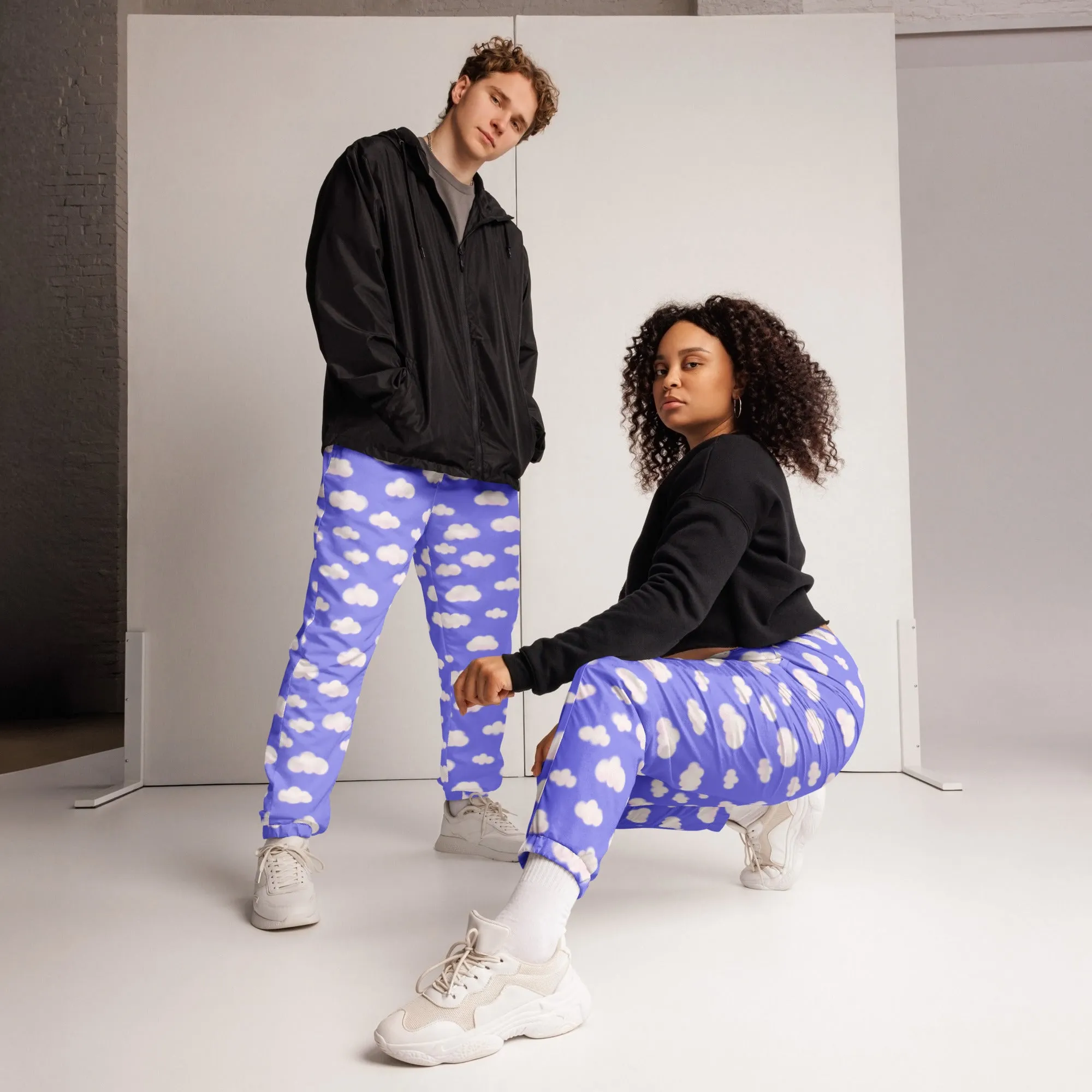 Dreamy Clouds Unisex Track Pants (Periwinkle)