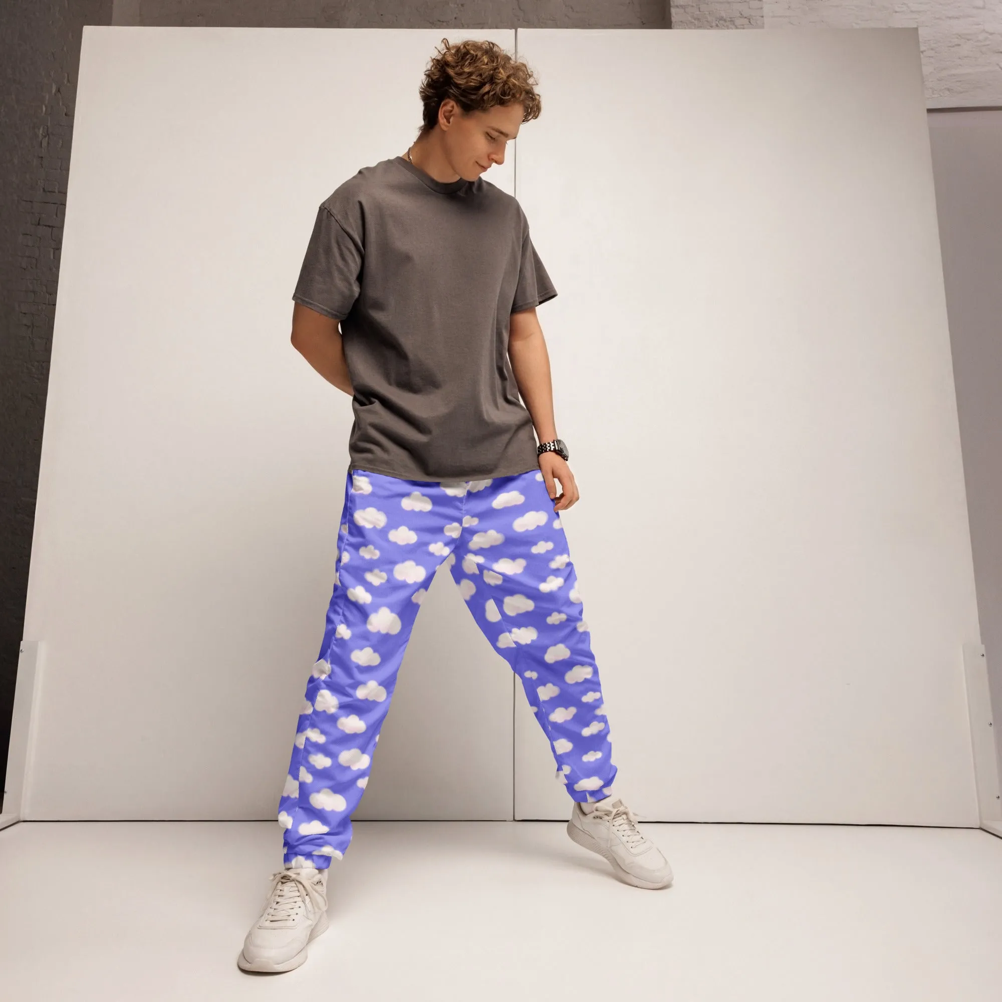 Dreamy Clouds Unisex Track Pants (Periwinkle)