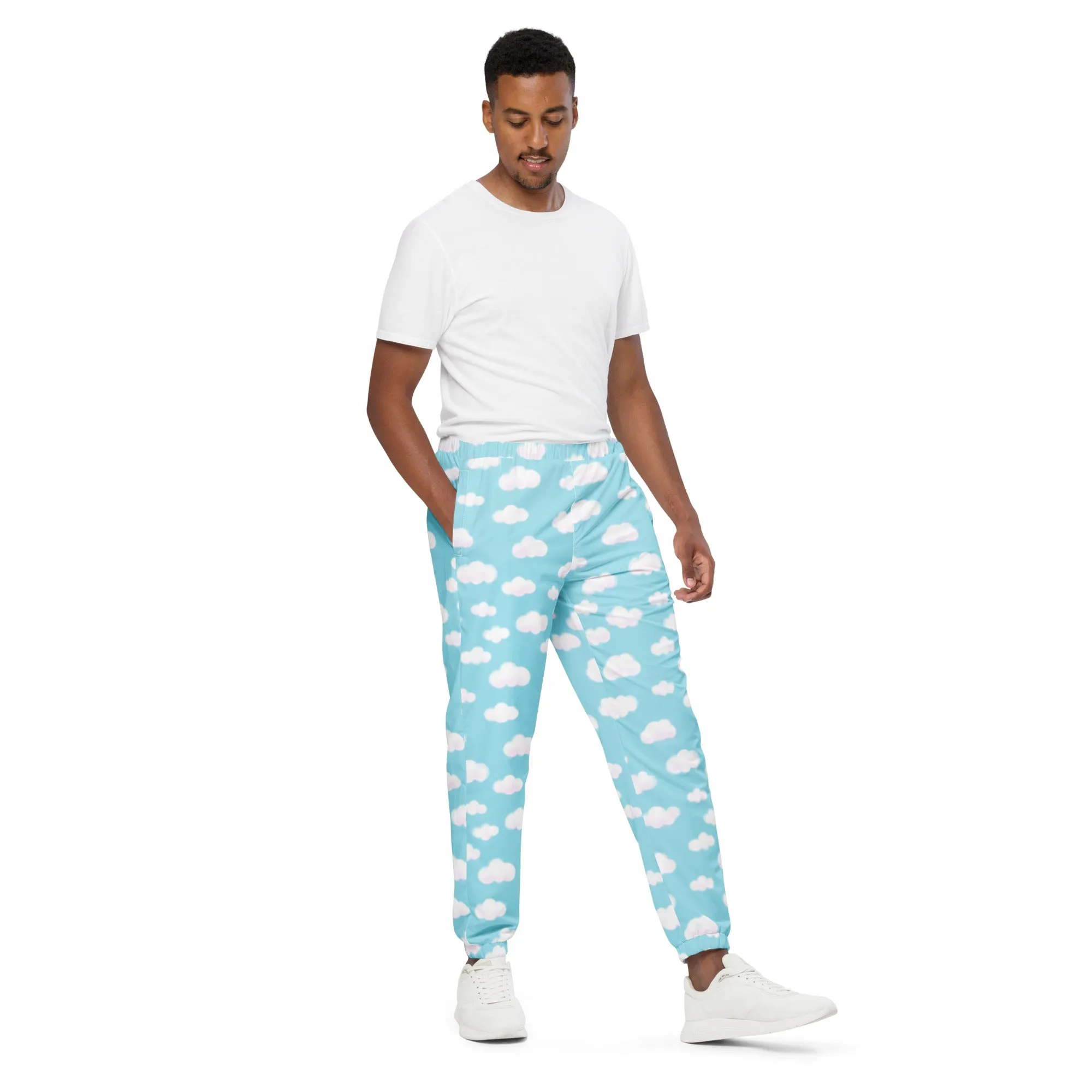 Dreamy Clouds Unisex Track Pants (Sky Blue)