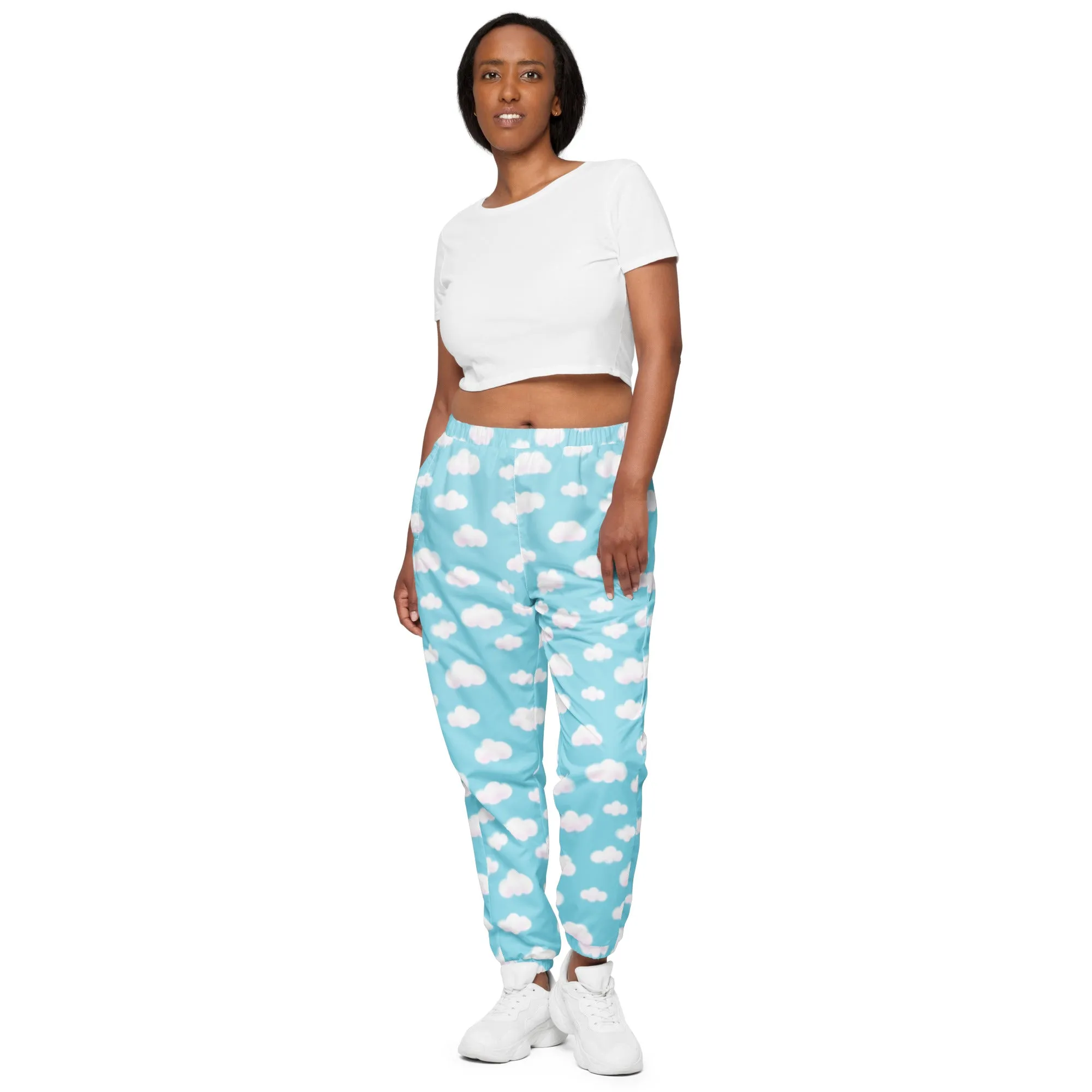 Dreamy Clouds Unisex Track Pants (Sky Blue)