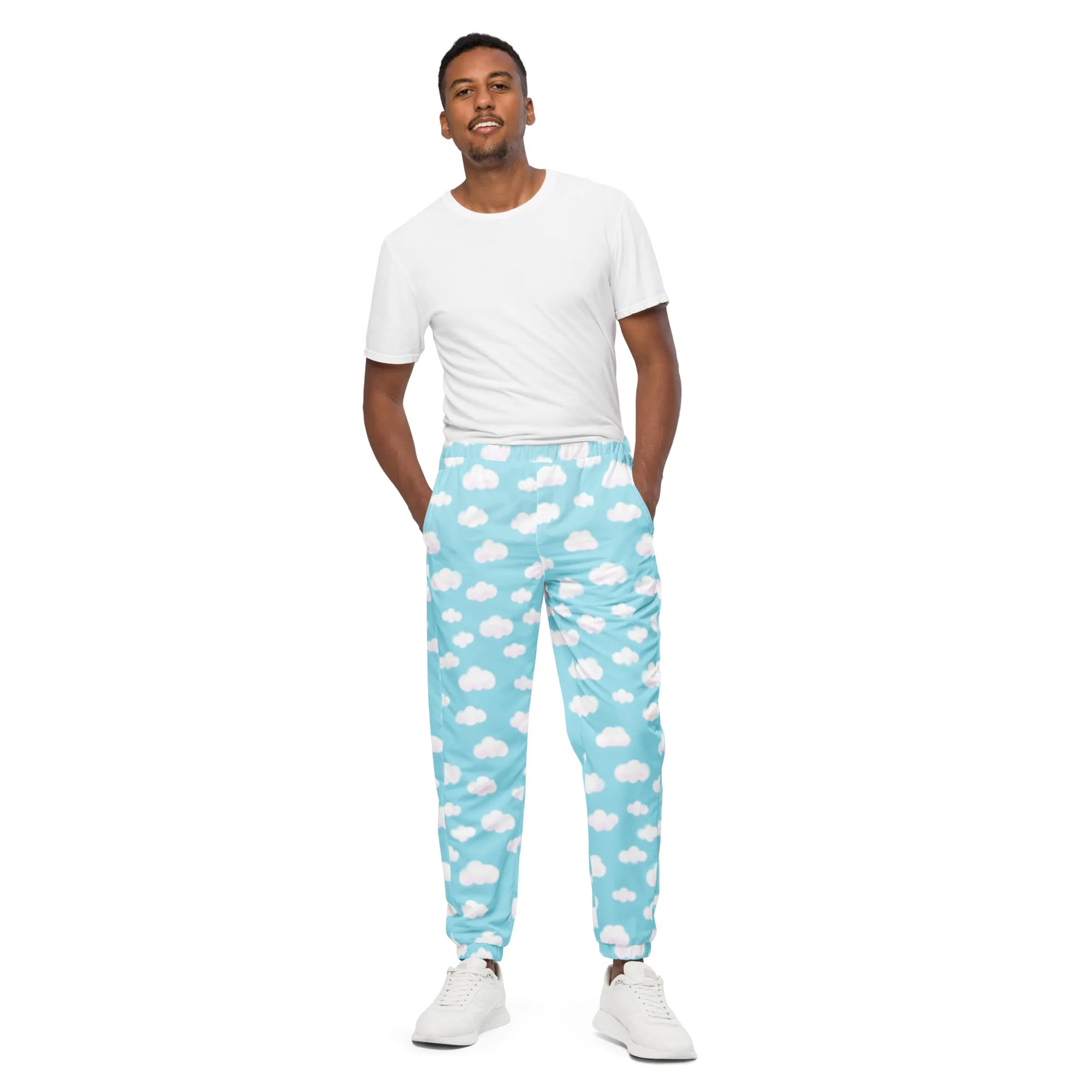 Dreamy Clouds Unisex Track Pants (Sky Blue)