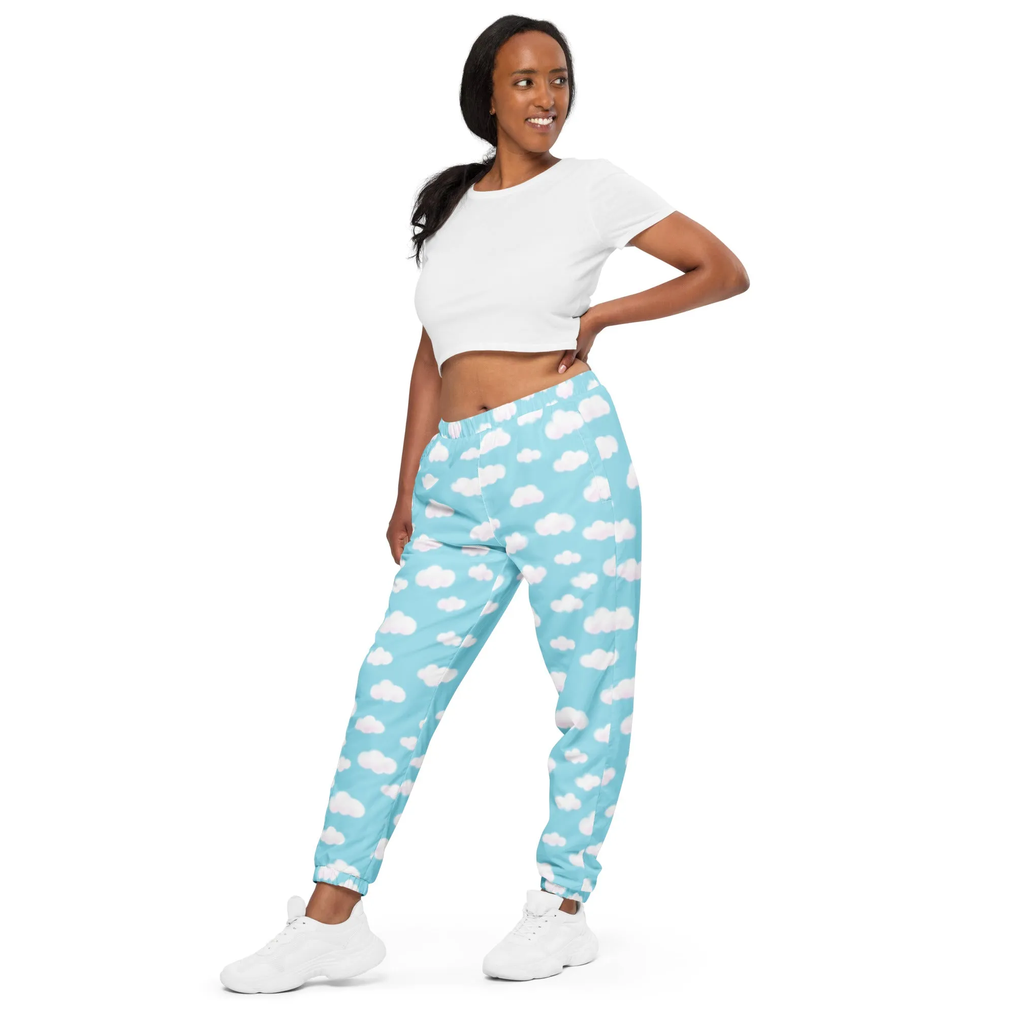 Dreamy Clouds Unisex Track Pants (Sky Blue)