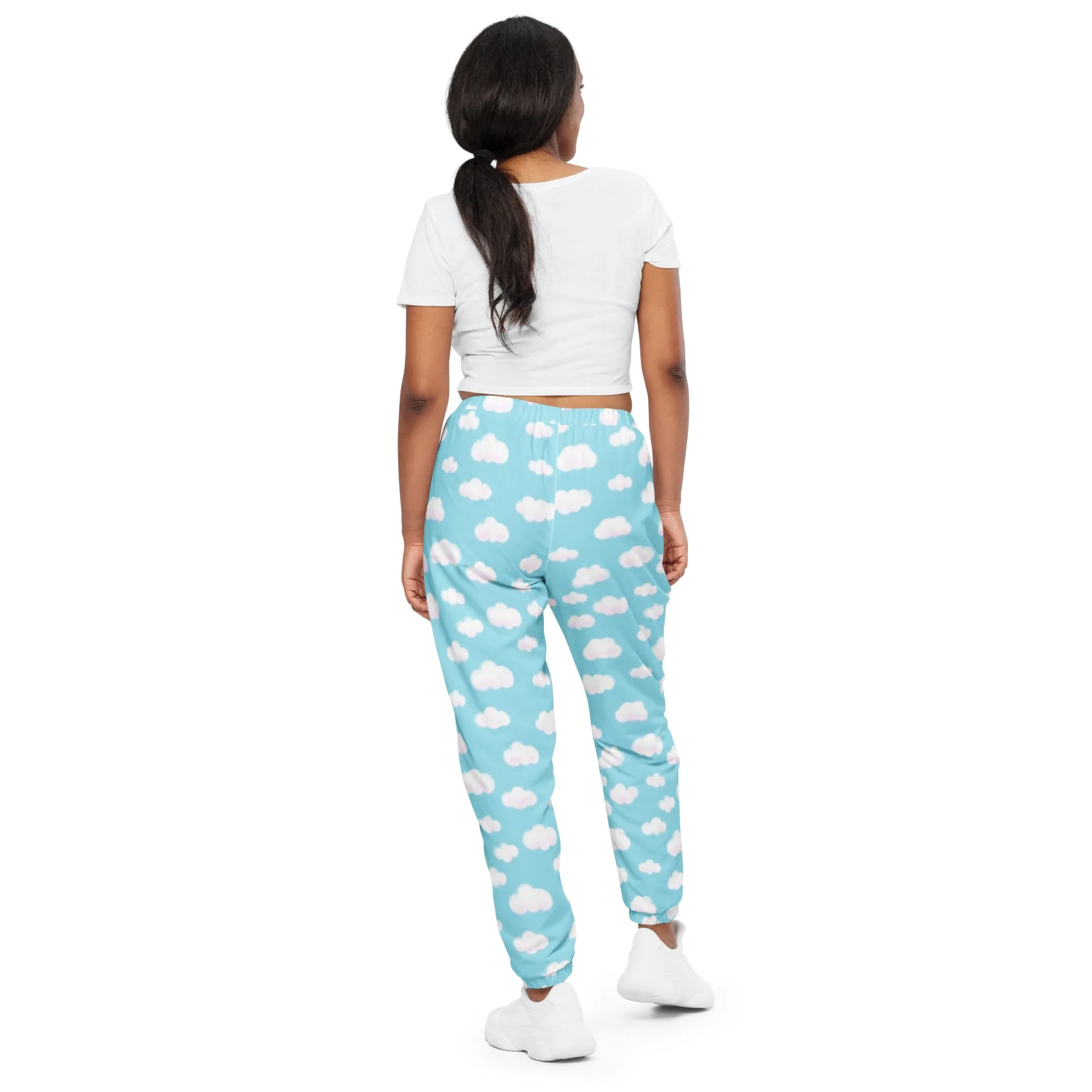 Dreamy Clouds Unisex Track Pants (Sky Blue)