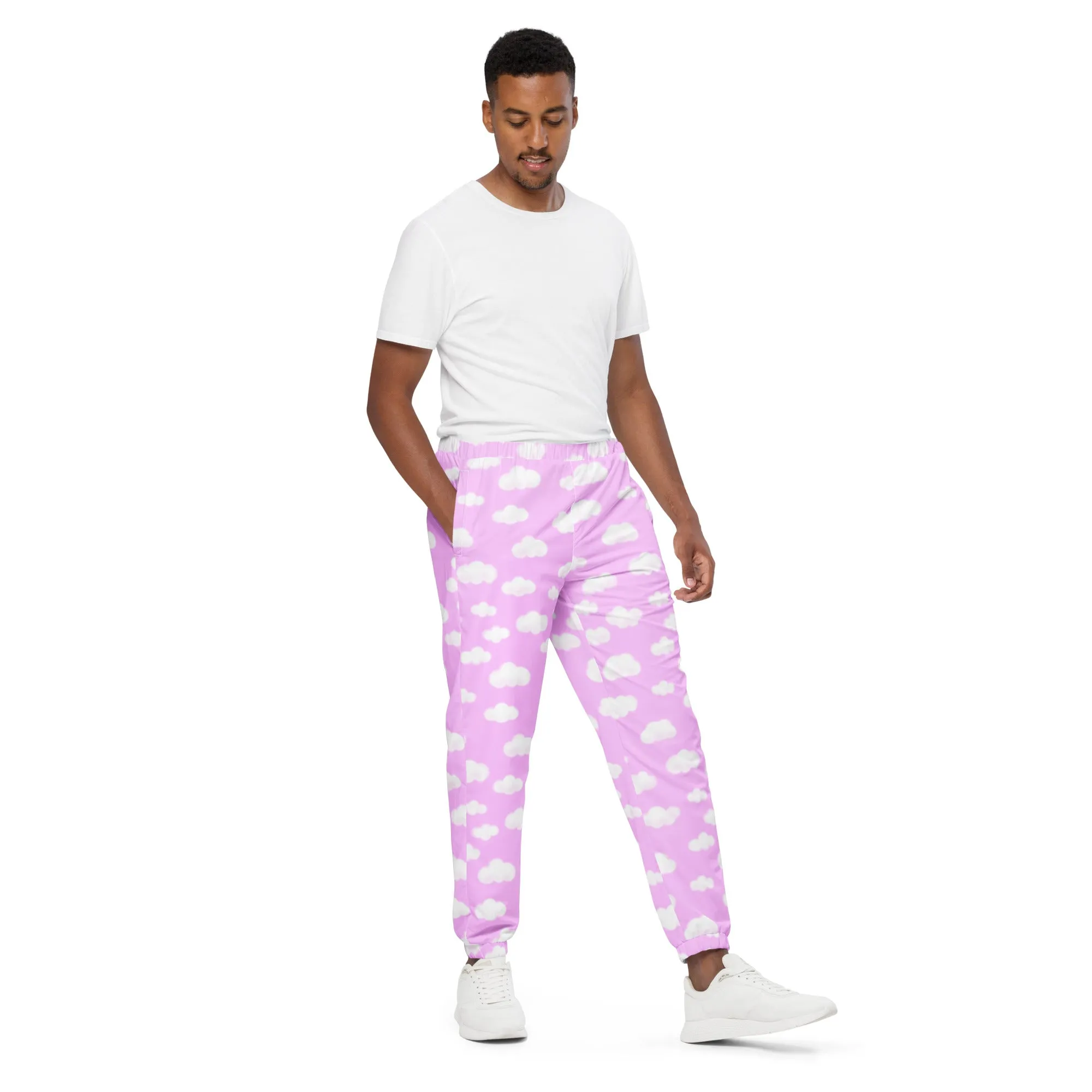 Dreamy Clouds Unisex Track Pants (Taffy Pink)